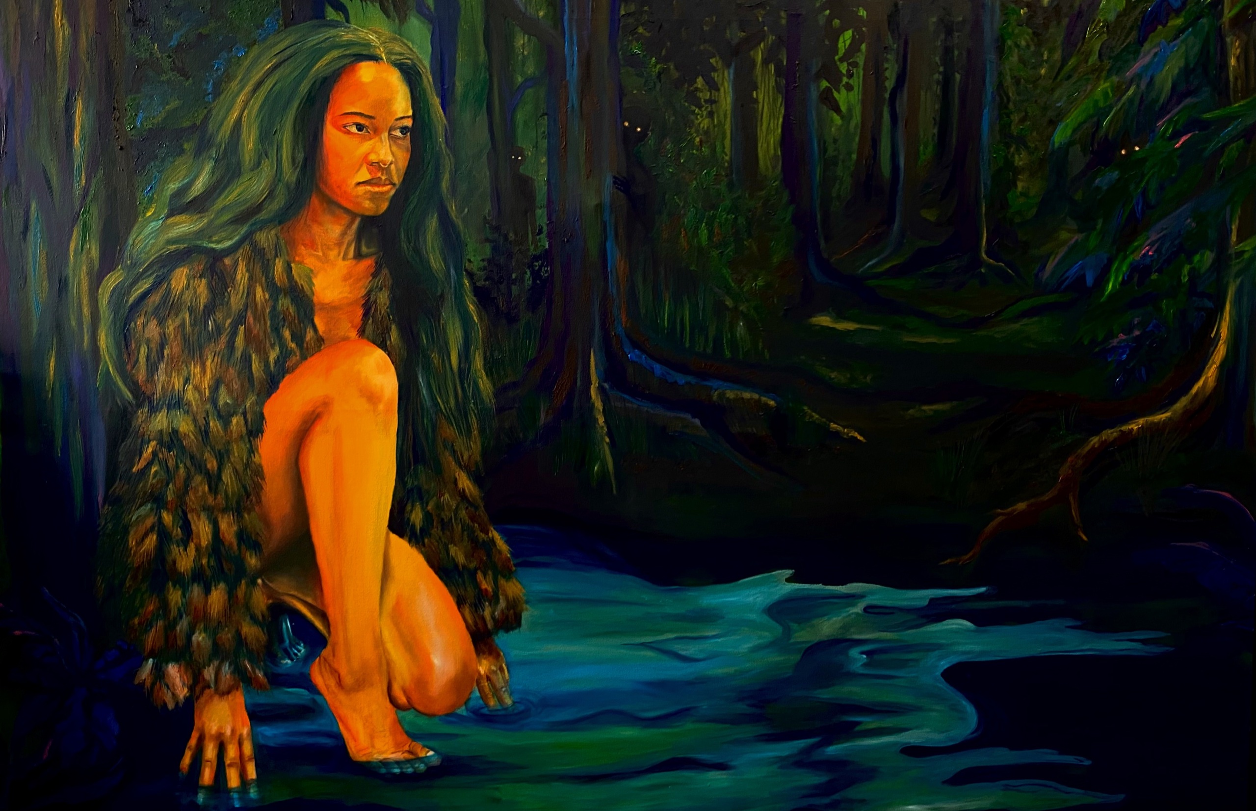 The World Will Turn, Oil on Canvas, 150 x 100cm, 2022