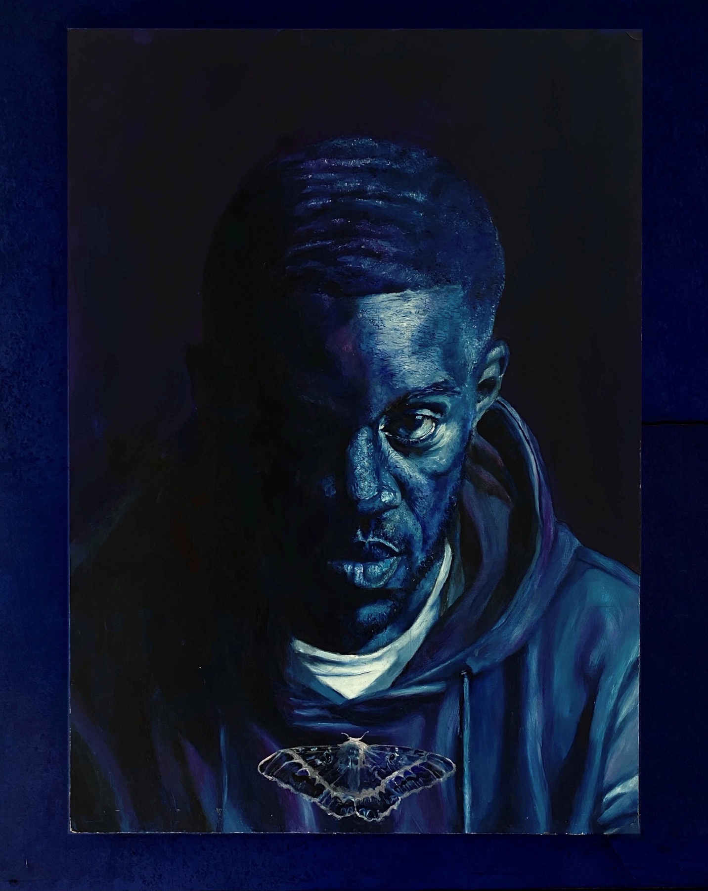 Panel 1, A Change in The Wrong Place, Oil on MDF, 50 x 70 cm, 2021