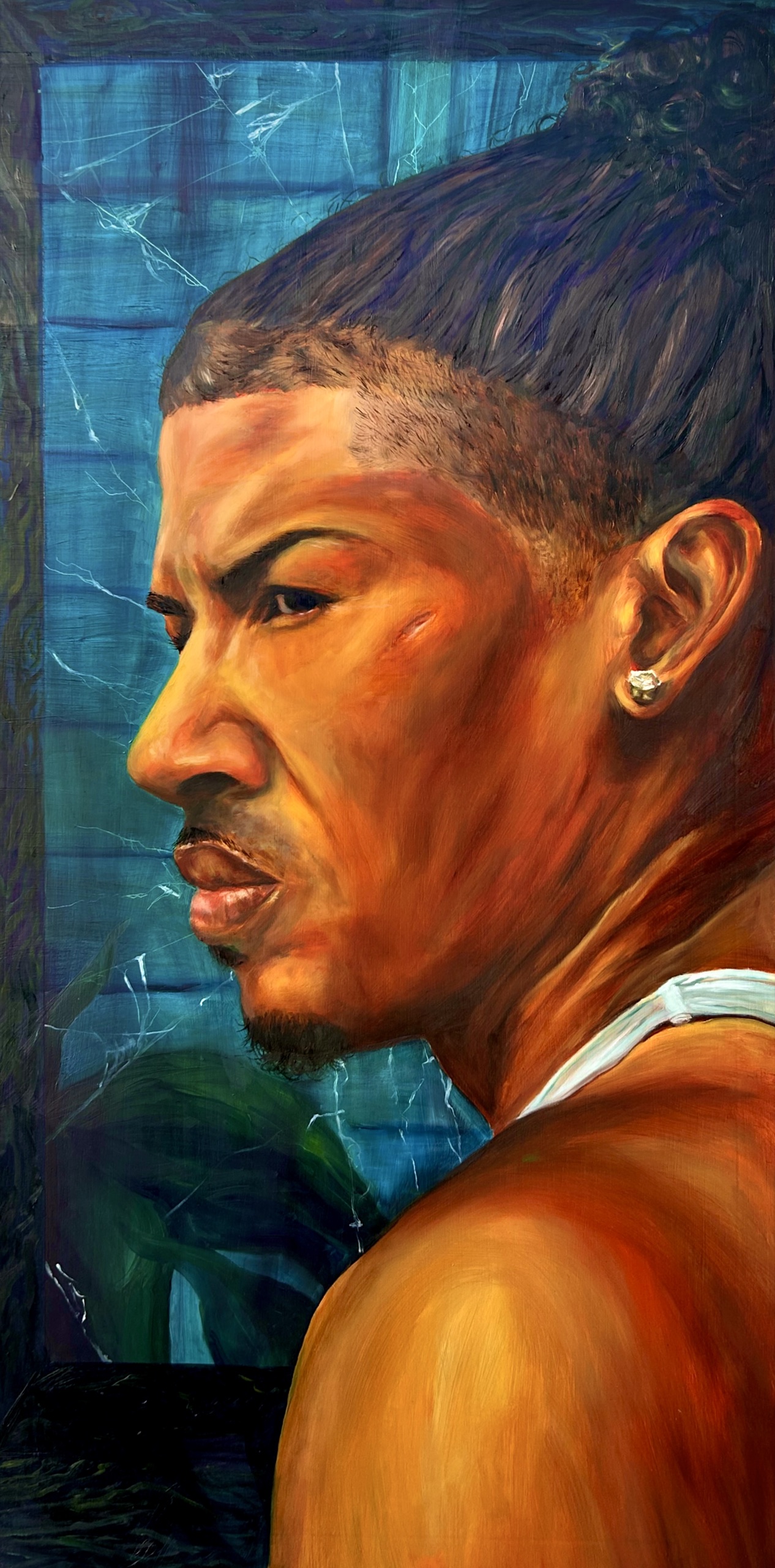 To Be Seen, Oil on Canvas, 24 x 48", 2025