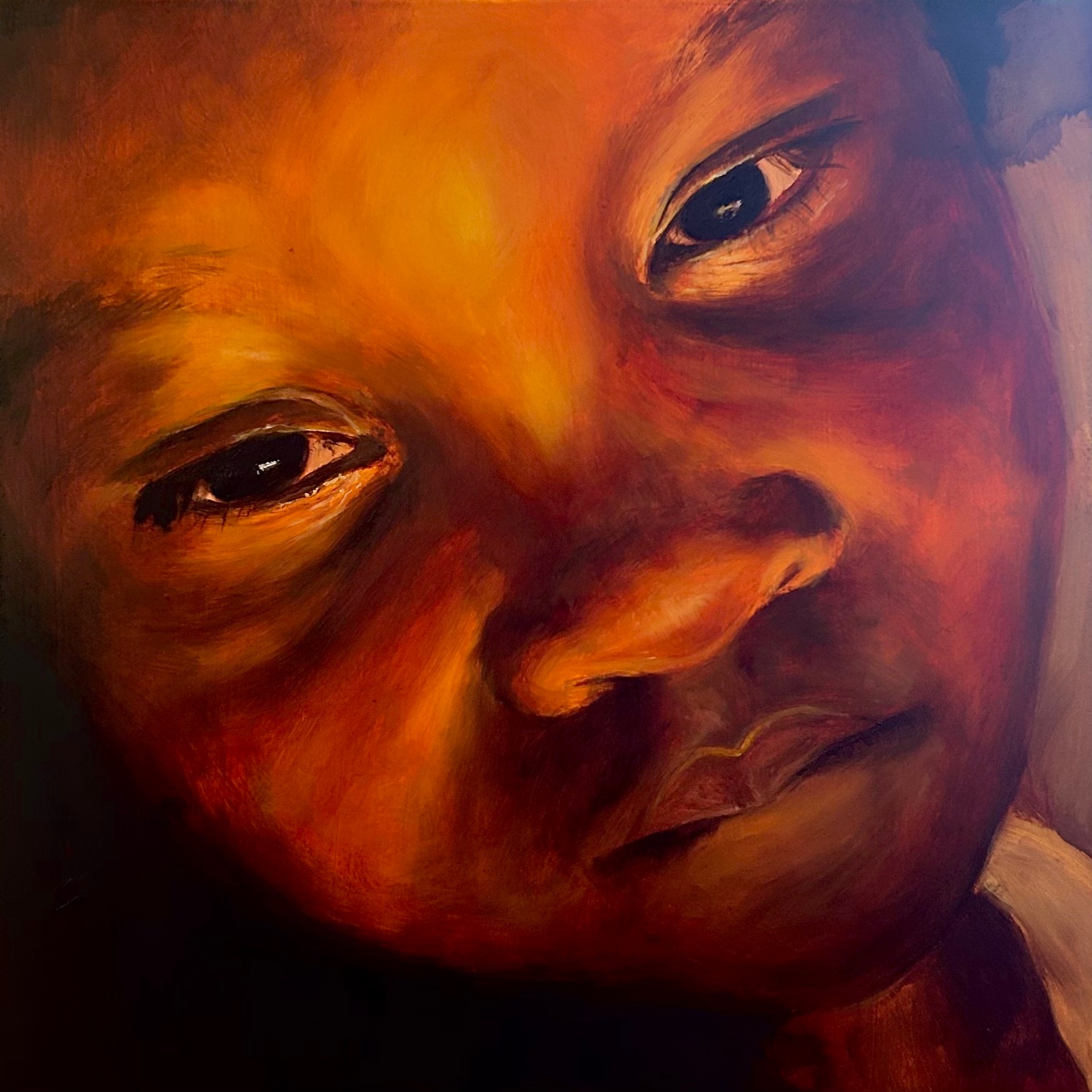 Baby Baby, Oil on Canvas, 9 x 9", 2025